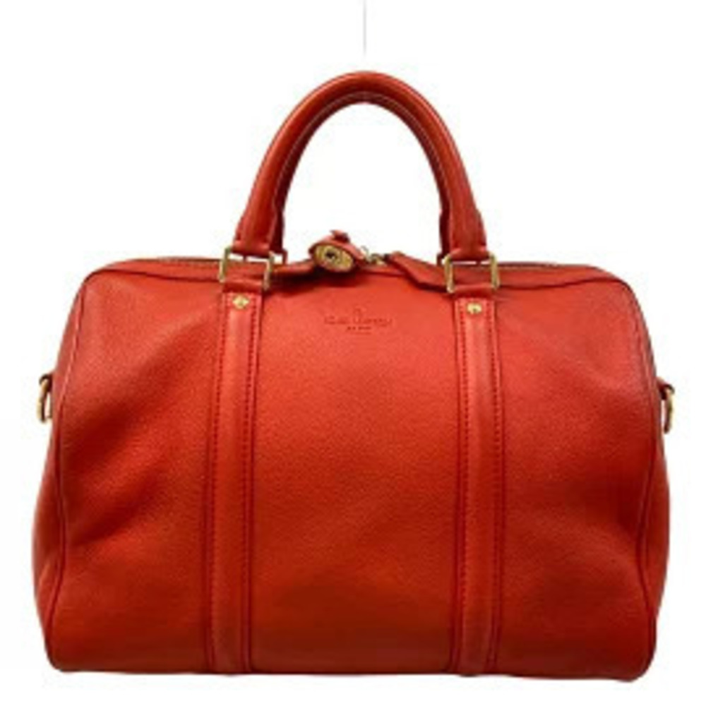 Louis Vuitton Parnassa Sc Boston Sofia Coppola Leather Red